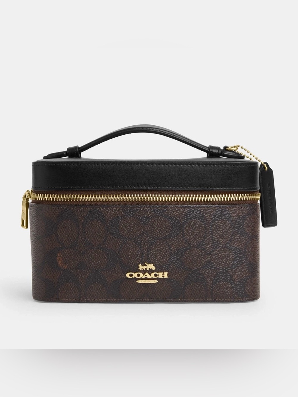 Coach Cosmetic Case In Signature Canvas NWT